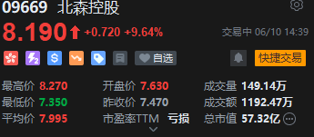 北森控股逆势(🖱)大涨10%创近21个月新高 股价年内逼近翻倍